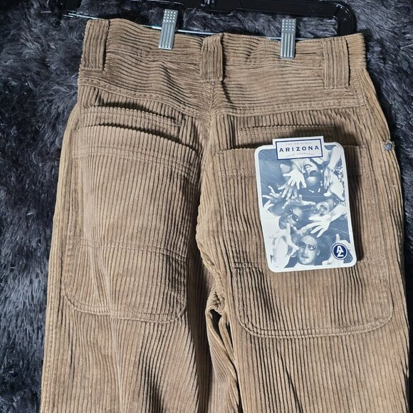 Arizona Jean Co Corduroy Pants Mens W28 L30 Cream Beige Vintage Deadstock NWT 19 - Picture 6 of 10